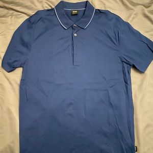 AUTHENTIC Hugo Boss Polo Shirt Blue Medium
